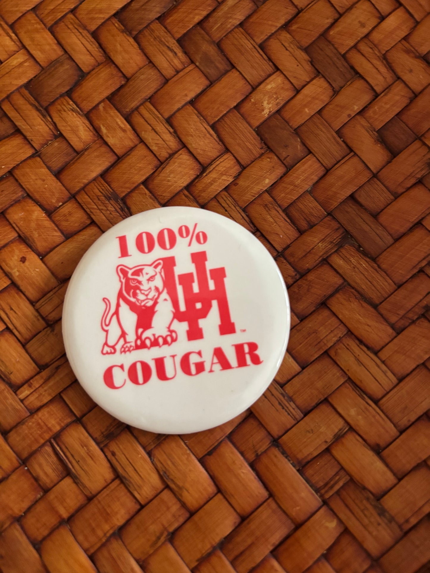 Vintage University of Houston Pin On Button
