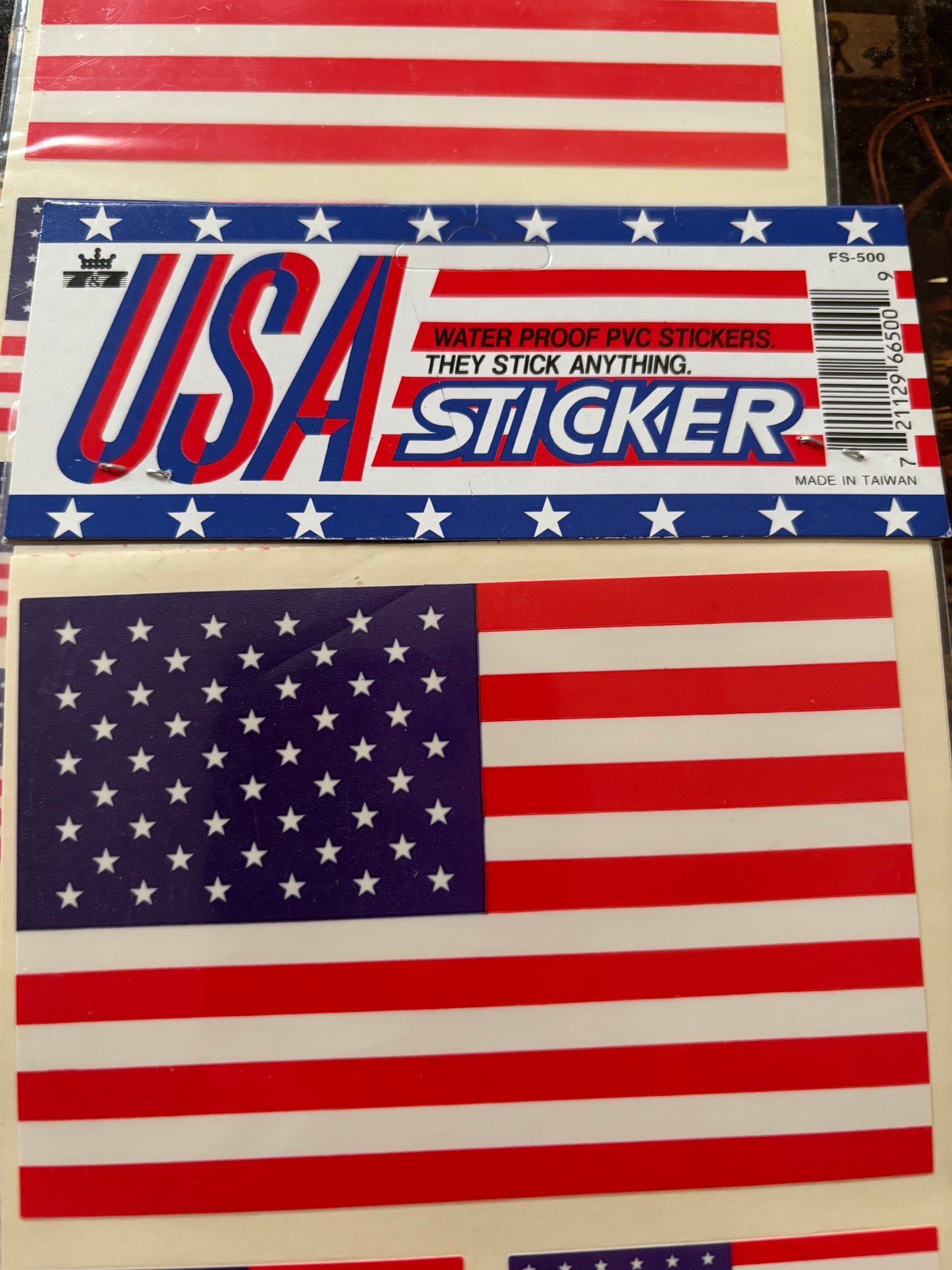 Vintage Flag Stickers