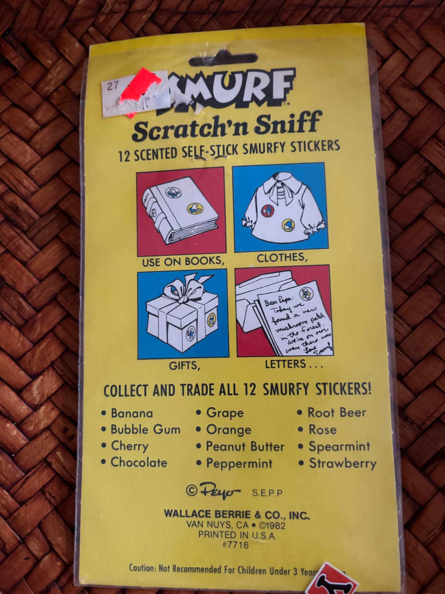 1982 Smurf Stickers