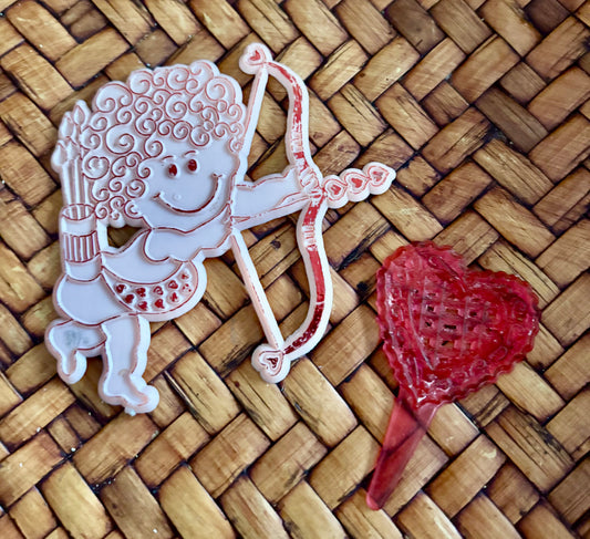 Vintage Valentine Cake Decor