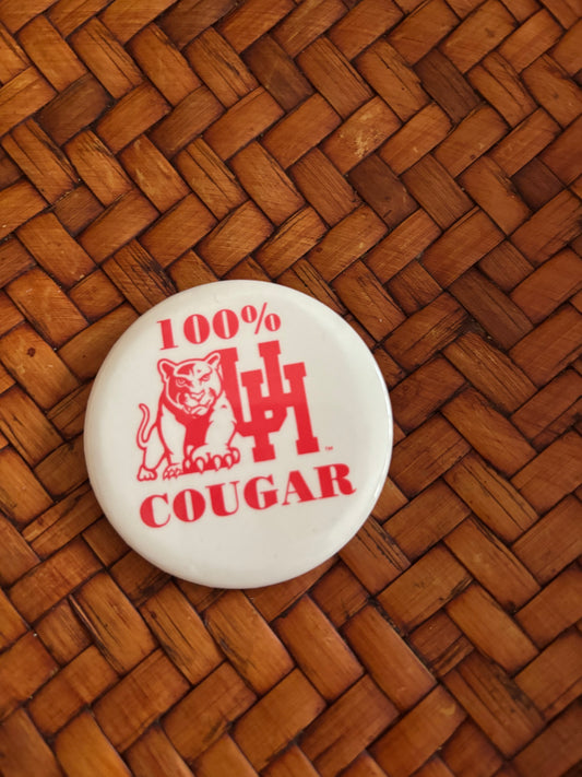 Vintage University of Houston Pin On Button
