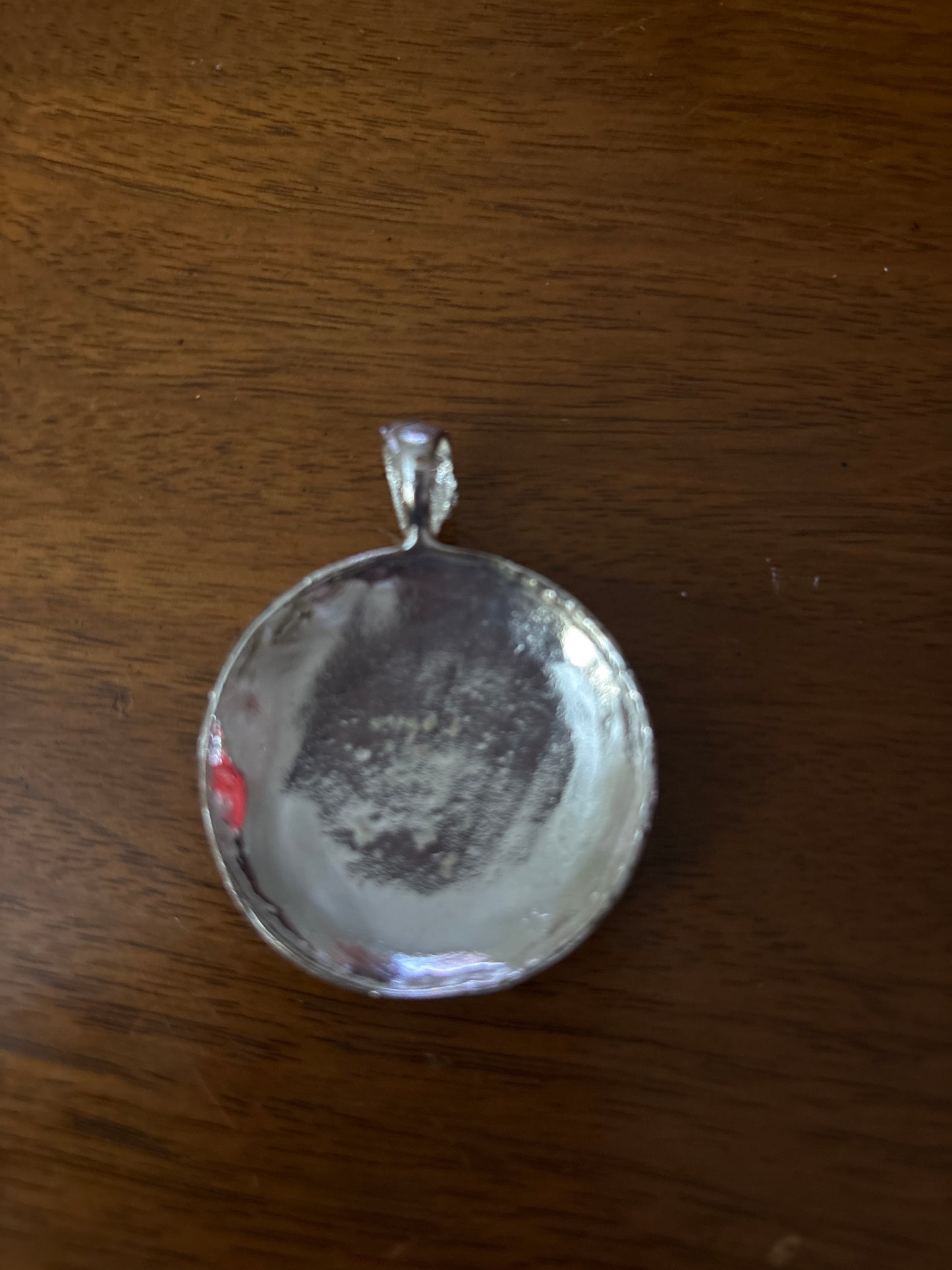 Enamel and Metal Heart Pendant