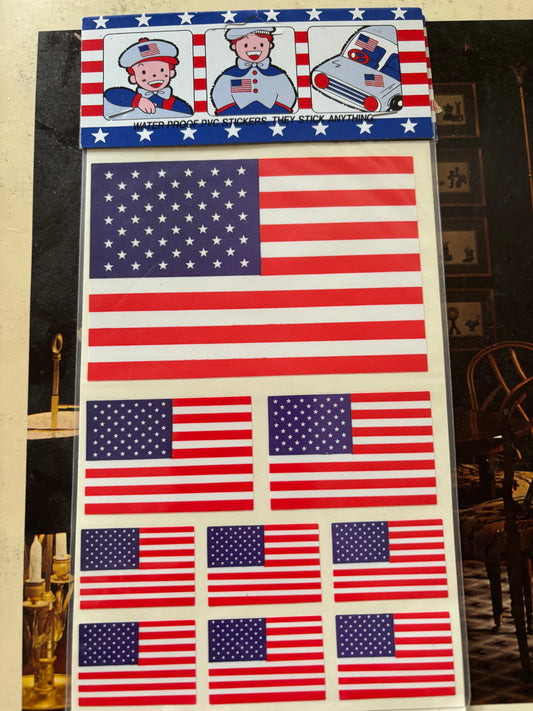 Vintage Flag Stickers