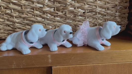 Set of 3 Vintage Dog Bobbleheads